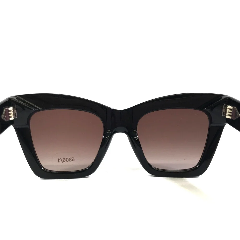 Gigi Studios Sunglasses GIOIA 6806/1 Black Butterfly Frames with Brown Gradient
